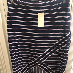 Skies are Blue Striped Skirt